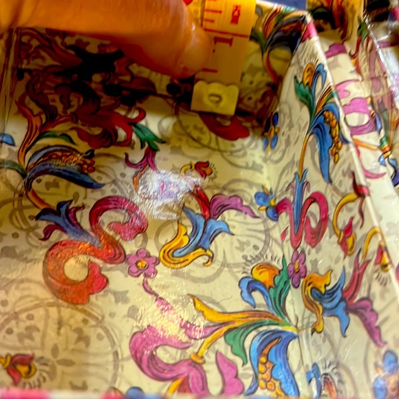 Vintage small jewelry or storage box with a lid and mirror. Macy’s. Collectible. - Picture 13 of 16